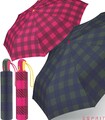Esprit Regenschirm Damen Taschenschirm kariert Easymatic Automatik Karos