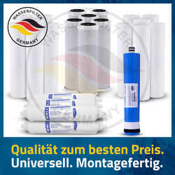 3 Jahre 5 Stufen Umkehrosmose Anlage 24 Ersatz Kartuschen Wasserfilter + Membran