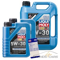 2x 1 L + 5 L = 7 LITER LIQUI MOLY LONGTIME HIGH TECH 5W-30 MOTOR-ÖL  32078109### INKL. ÖLWECHSEL-ANHÄNGER ###