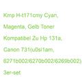 Kmp H-t171cmy Cyan, Magenta, Gelb Toner Kompatibel Zu Hp 131a, Canon 731(u0sl1am