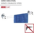 WENKO Turbo-Loc® Edelstahl Handtuchstange - Befestigen ohne bohren, Edelstahl