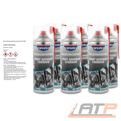6x 400ml PRESTO KEILRIEMENSPRAY KEILRIEMEN-SPRAY FLACH RUND 157042 32091565Die Nr.1* für Autoteile: Top-Preis-Leistungs-Verhältnis