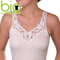 HERMKO Damen Unterhemd Bio-Baumwolle große Spitze Tank Top Achselhemd 9153010