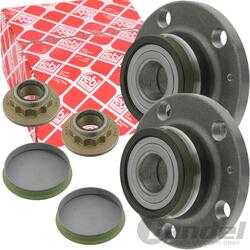 2x FEBI RADNABE HINTERACHSE für AUDI A1 VW POLO 9N 6R SKODA FABIA SEAT IBIZA 3 4