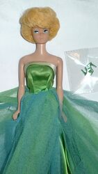 Vintage Bubble Cut Barbie blond in Senior Prom Kleid 1964 Mattel 