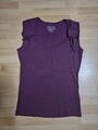 Esprit Damen Top Shirt ärmellos Gr. S Sommer Beere Lila Top!