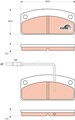 Bremsbelagsatz Scheibenbremse COTEC TRW GDB1679 für AIXAM LIGIER PIAGGIO NOVA UP