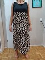 Damen Trägerkleid Sommerkleid Stretch Leo Gr. 3XL 50 Animalprint