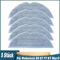 5 Wischtücher für Roborock s8/ s8+/S7 / T7 /S7 MaxV S7 MaxV Plus Staubsauger DHL