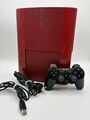 Sony PlayStation 3 Superslim Konsole 500 GB Rot PS3 Original Controller Schwarz