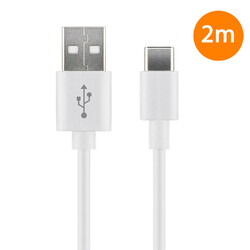 Lade-Datenkabel USB-A auf USB-C Schnellladekabel 5A für iPhone Samsung Xiaomi Wß