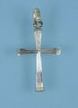 Anhänger, Kettenanhänger, Kreuzanhänger, Kreuz in Silber 925/ooo  rhodiniert