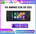 CAM+Für BMW E39 M5 7" IPS Autoradio GPS Navi Navigation Android 13 Apple CarPlay