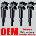4X OEM Zündspule für BMW 1-ER E81 E87 E88 3-ER E46 5-ER E39 E60 F10 6-ER E63 E64