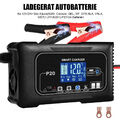 Ladegerät Autobatterie 12V/24V 20A  Intelligentes Schnell KFZ Batterieladegerät