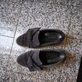 Paul Green Loafer Schuhe, Wild Leder dunkelblau, Gr. UK 4,5 EU 37 Sneaker 