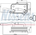 NISSENS Ölkühler, Motoröl für MERCEDES-BENZ