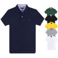 Mode Herren  Polo shirt Basic Kontrast Kragen Kurzarm Polohemd T-Shirt Größe 