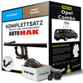Anhängerkupplung abnehmbar für OPEL Combo +E-Satz NEU ABE PKW