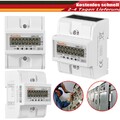 LCD-Drehstromzähler Geeicht Für DIN Hutschiene + 3 Phasen 4 Draht Stromzähler DE