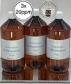 3x Kolloidales Silber (Silberwasser) 1000ml, 20ppm, hochrein, hochkonzentriert!!