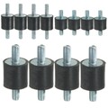 4Stk Gummipuffer Set Schwingungsdämpfer Silentblock Metall Gummi Puffer M5 M6 M8