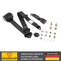 Auto Sicherheitsgurt 3 Punkt 373cm Für VW T4 T5 Universal Schwarz mit E Prüfung