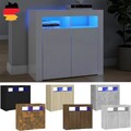 Sideboard mit LED-Beleuchtung Beistellschrank Kommode Anrichte Küchenschrank DE