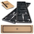 RAHMEN IN GRAU Original ALTI GIRI Premium Kennzeichenhalter + 8x SCHRAUBEN