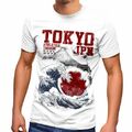Herren T-Shirt Tokyo Japan Style Fuji Welle Big Wafe Fashion Streetstyle