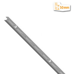 Element System CLASSIC Wandschiene 1- und 2-reihig Regal Schiene für RegalträgerRegalsystem Regalschiene Raster 32 oder 50 in 3 Farben