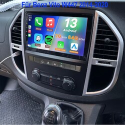 2+64G Android 13 Autoradio Carplay GPS RDS Für Mercedes Benz Vito W447 2014-2020