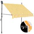 100-400cm Sonnenmarkise Einziehbare LED Markise Handbetrieben Klemmmarkise Garte