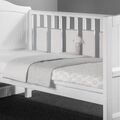MiniUno Little Baa Lamm 5-teiliges Kinderbett/Kinderbett Quilt Bettwäsche-Set - grau wirbelt brandneu in Verpackung