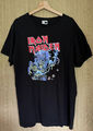 Iron Maiden Herren UK extra Large XL schwarz kurzärmeliges T-Shirt 100 % Baumwolle 2003