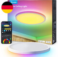 Govee Deckenleuchte RGBIC Smart, 24W Ø30Cm Led Deckenleuchte Dimmbar, Deckenlamp