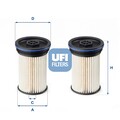 Kraftstofffilter UFI 26.071.00 Filtereinsatz für OPEL CHEVROLET CAPTIVA ANTARA