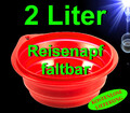 Hunde Katzen ❤️ 2 LITER FALTBARER REISENAPF ❤️ Wassernapf Futternapf Fressnapf ´