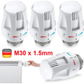 4x Thermostatkopf Heizkörper Regler Thermostat Kopf Heizung Ventil M30 x 1,5