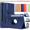 360 Grad Leder Flip Case Hülle Für Samsung Galaxy Tab S7 S8 S9 FE Plus S10 Ultra