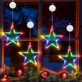 LED Sterne Weihnachtsbeleuchtung, Weihnachtsstern Fenster Lichterkette Batterie