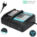 DC18RC Akku Ladegerät Lader Ladestation 14,4-18V für Makita Li-Ion Akku BL1830