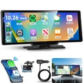 10.26" Zoll Tragbarer Apple CarPlay und Android Auto Wireless Display Autoradio
