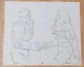 He-Man Vintage Animation Art - Original Zeichnung - MAN AT ARMS & MAN-E-FACES