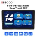 Für Ford Transit Connect MK7 Fiesta Focus Carplay Autoradio 2+32G Android 14 GPS