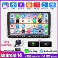 DAB+ 2+64G Android14 CarPlay Autoradio GPS RDS KAM Für VW Golf 5 6 Touran Passat