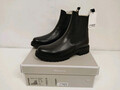 Tamaris Chelsea Boots Stiefelette Stiefel Schwarz Leder Damen Schuhe Gr. 42 Neu.