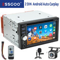 2 DIN Carplay Android Auto Autoradio CD DVD AM RDS USB Bluetooth AUX TF +MIK Kam