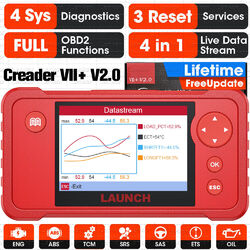 2025 Launch Creader VII+ V2.0 KFZ OBD2 Scanner Diagnosegerät Fehler Auslesegerät