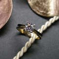 585/-er Gold Ring Zirkonia - Gr.56